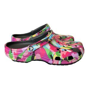 Crocs Men's Classic Bubble Block Clog Blue Black Shoe Size 9/10/11 NEW